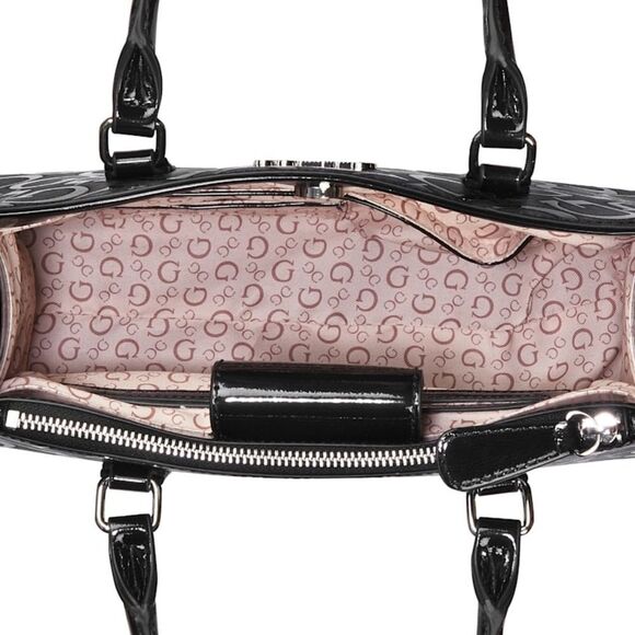 GUESS Embossed Patent Handbag - Picture 4 of 4